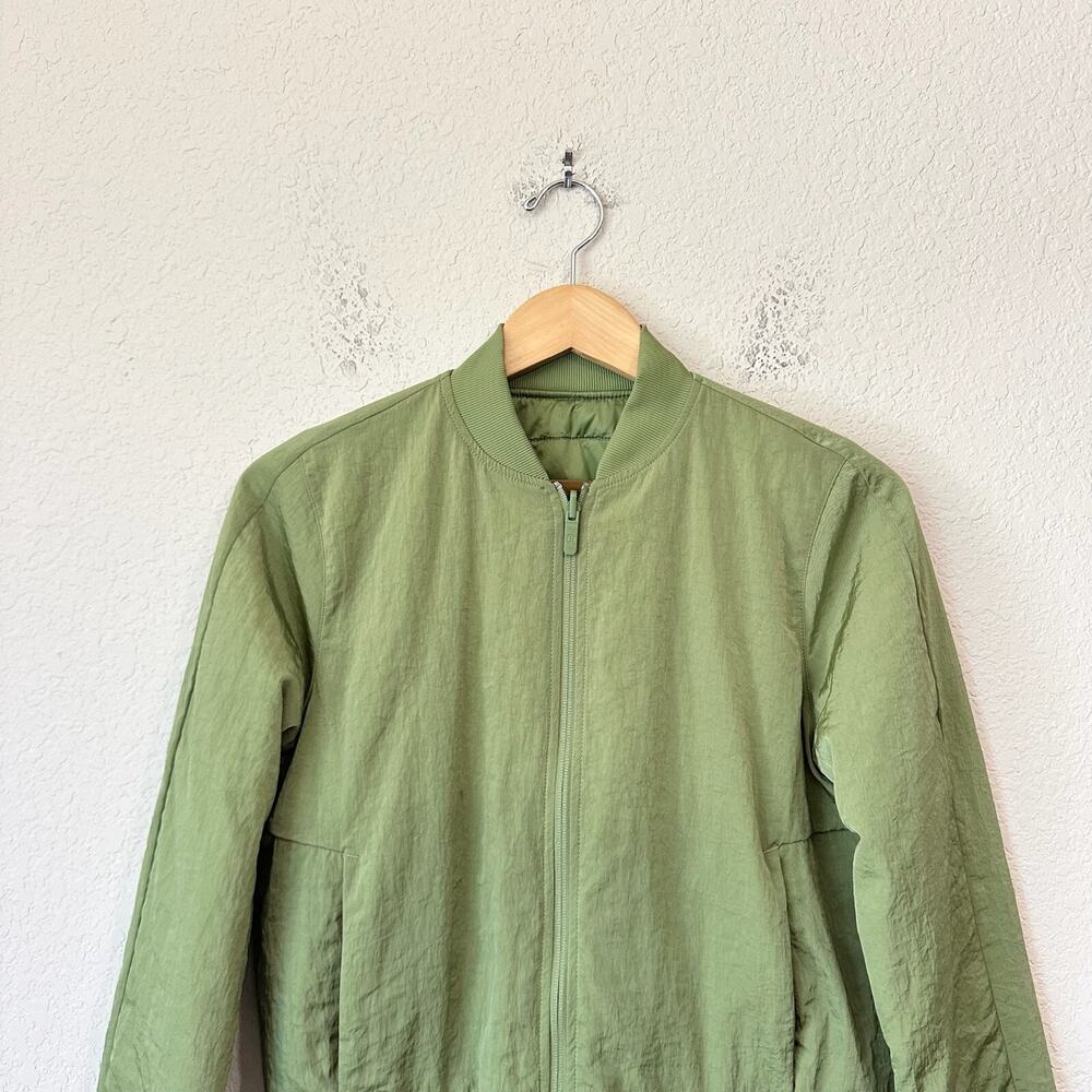 LULULEMON Non-Stop Bomber Jacket Green Foliage Insulated Reversible - Picture 8 of 16
